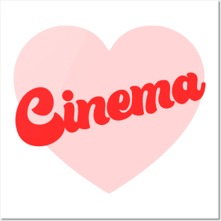 Pink Cinema Heart Posters and Art
